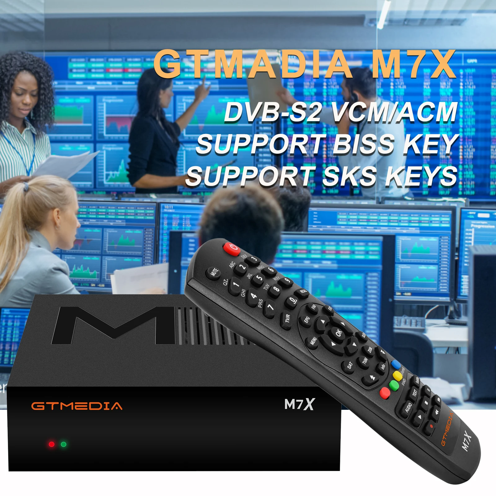 

2022 NEW GTMEDIA M7X Satellite Receiver tv box1080P DVB-S2 VCM/ACM/multi-stream bulit-in WIFI support ksk