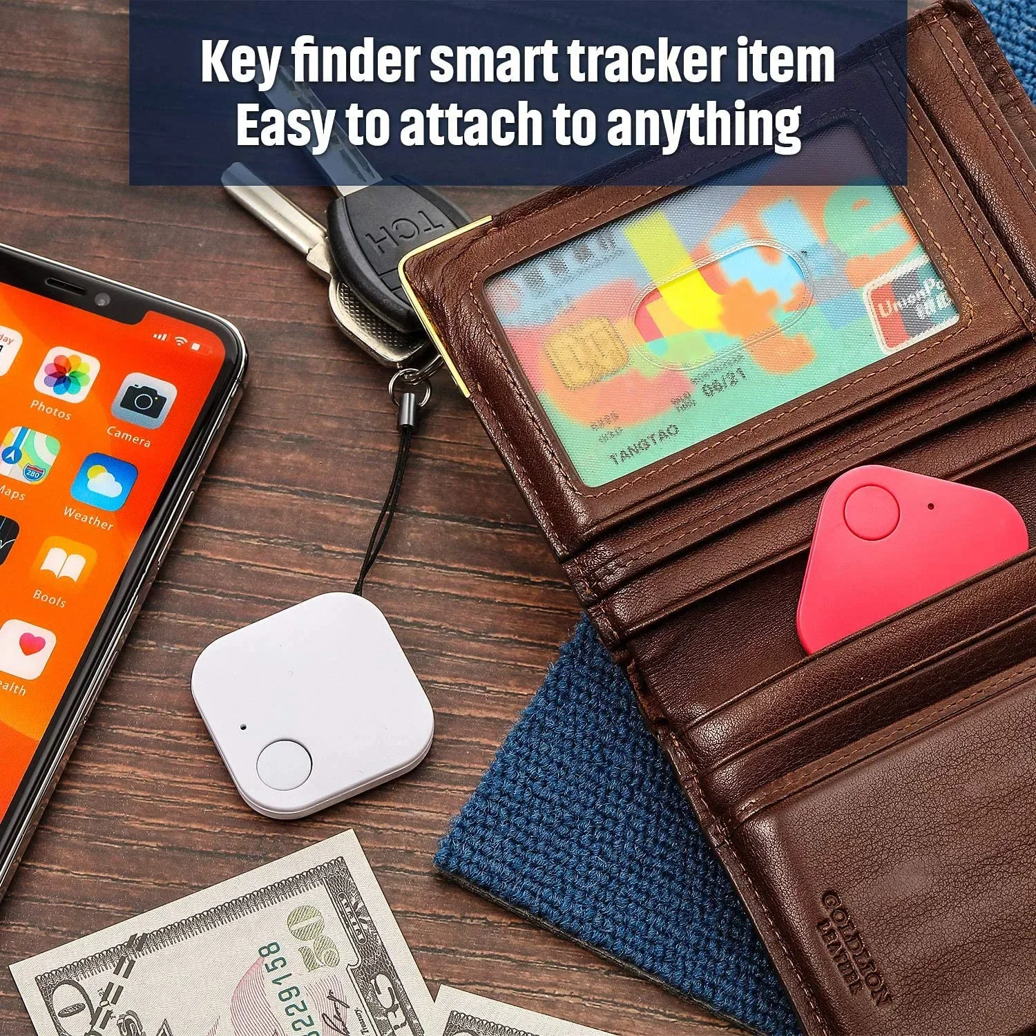 Smart Dog Pets Anti - lost Alarm, Wireless Child Bag, Wallet, Key Finder, Mini Bluetooth GPS Tracker, Smart Activity Trackers Lo