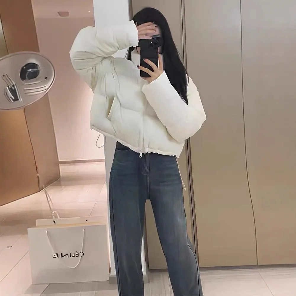 綿入りジャケット レディース パーカー ショート丈 2025 冬 韓国風 暖かい綿コート 厚手 ファッション アウター レディース ブレッドコート オーバーウェア トップス