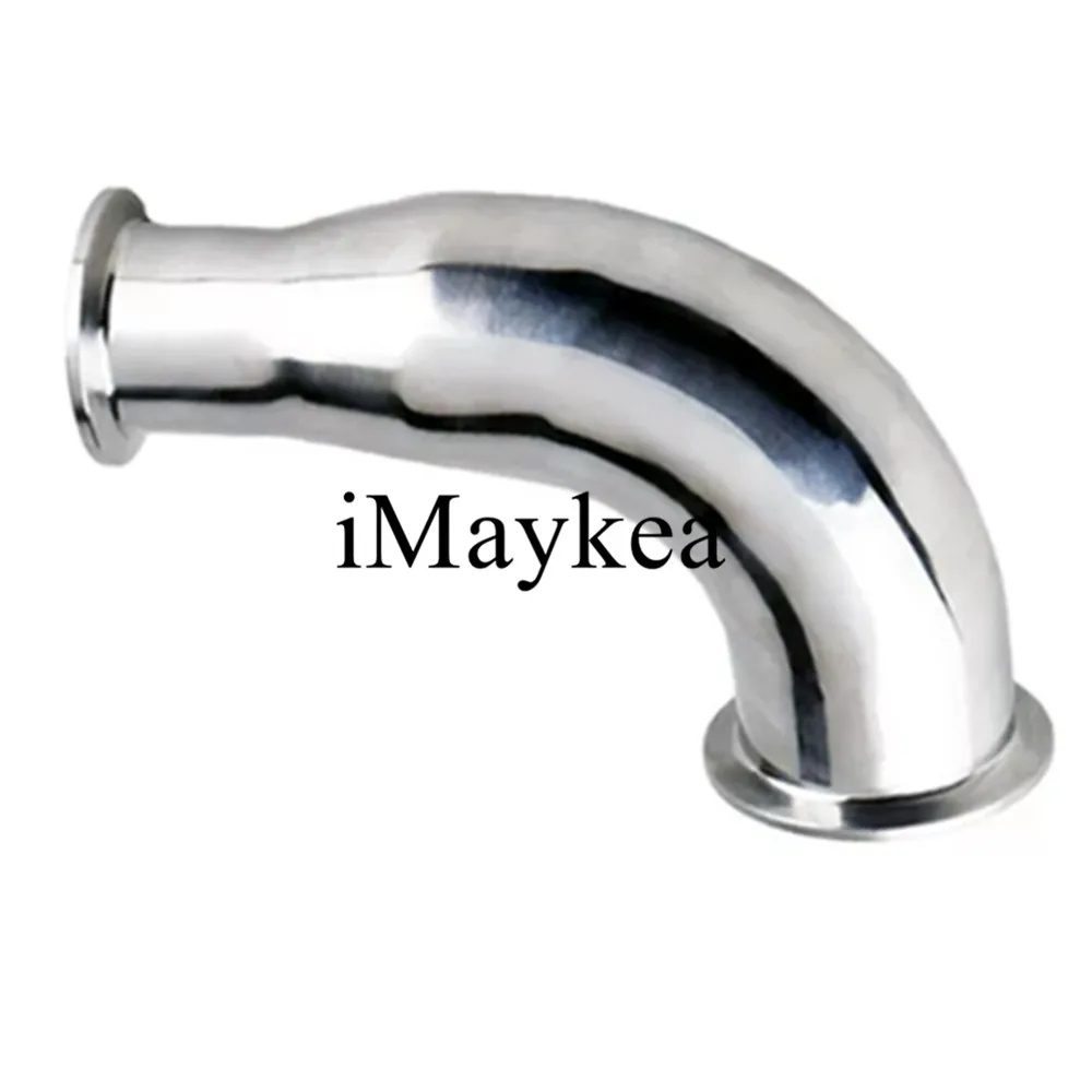 Tri-Clamp OD 50.5mm X 64mm Stainless Steel 304 Sanitary Reducer Elbow Pipe Fitting