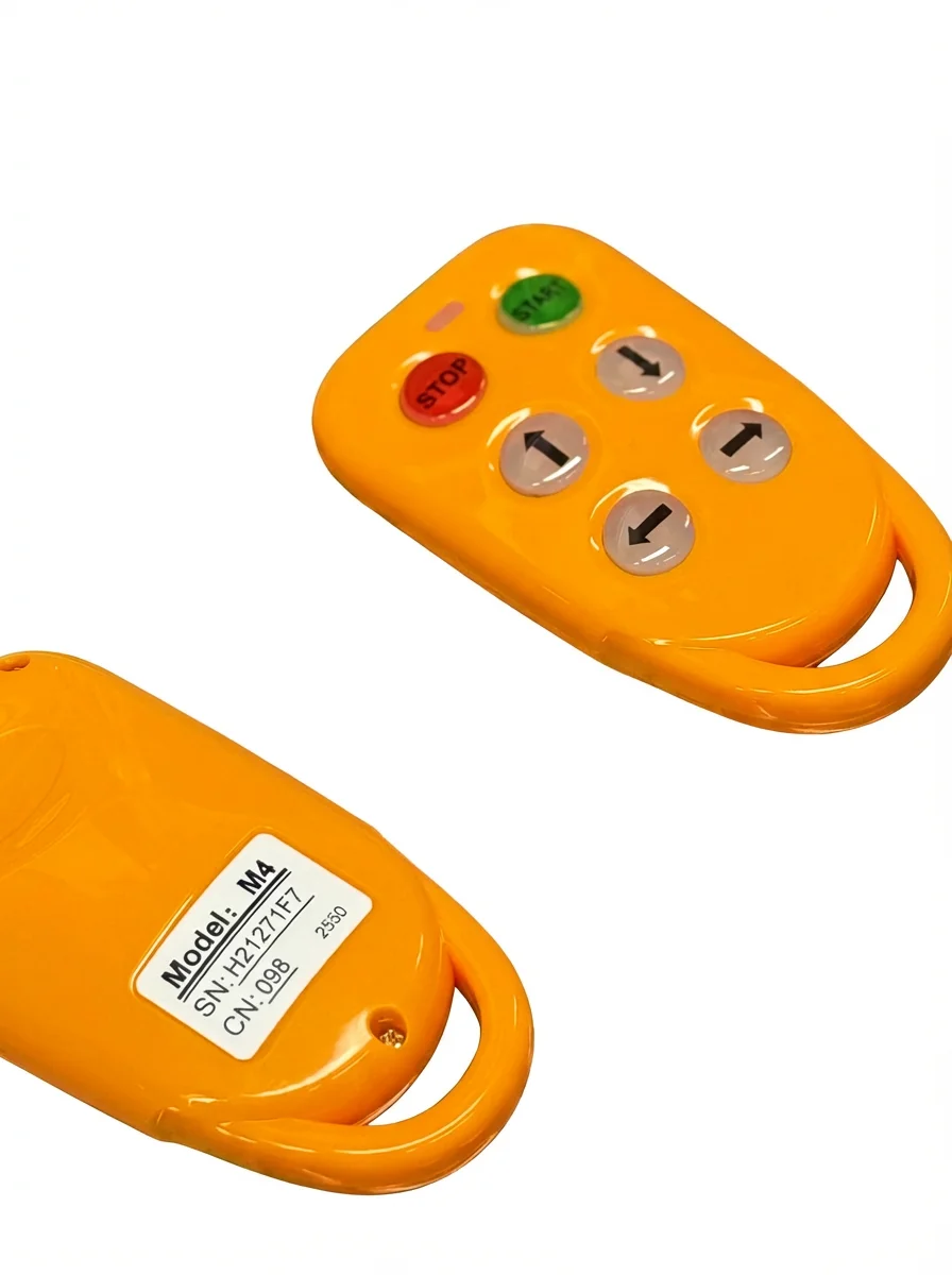Mini Industrial Remote Control with Stop/Start Buttons, 50-Hour Battery Life for Factory & Workshop Machinery