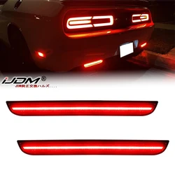 2Pcs LED Rear Bumper Reflector Brake Tail Light For 2015 2016 2017 2018 2019 2020 2021 Dodge Challenger OEM:68211188AA
