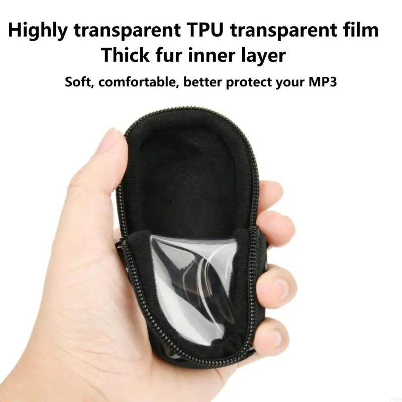 2025 หน้าปกเคส TPU น้ำหนักเบาใหม่สำหรับ NWE394 MP3 Plays Holder พร้อมคลิปโลหะ