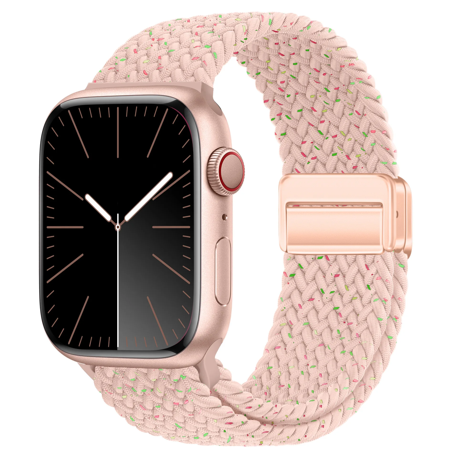 Geflochtenes Armband für Apple Watch Band 44 mm 40 mm 45 mm 49 mm 41 mm 38 Schnallenarmband iWatch Serie SE 7 3 6 8 9 Ultra 2 Magnetarmband