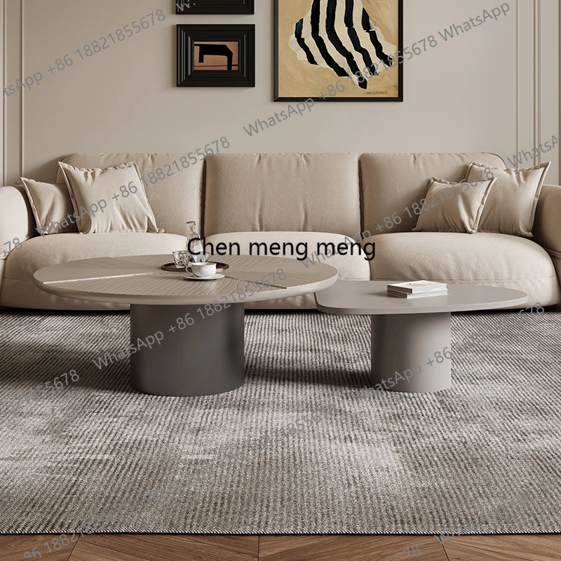 

Nordic Living Room Table Luxury Modern Round Simple Premium Glam Coffee Tables Nested Design Italian Mesa De Centro Furniture