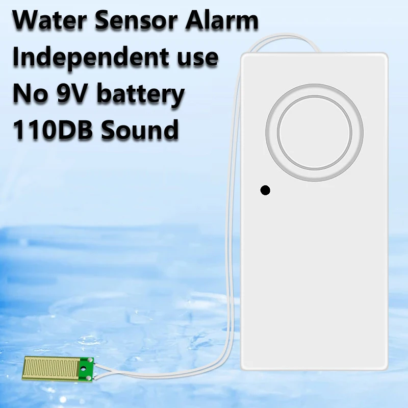 Home Alarm Water Leakage Alarm Independent Water Leak Sensor Detector Flood Alert Overflow Security Alarm System