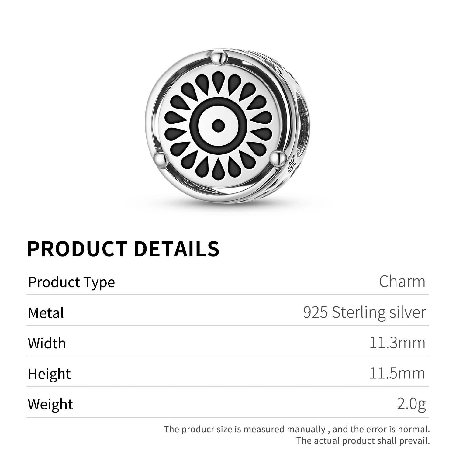 Adinkra Mako 925 Sterling Silver Symbol Charm Fit Original Bracelet Diy Jewelry Accessories Family Bead