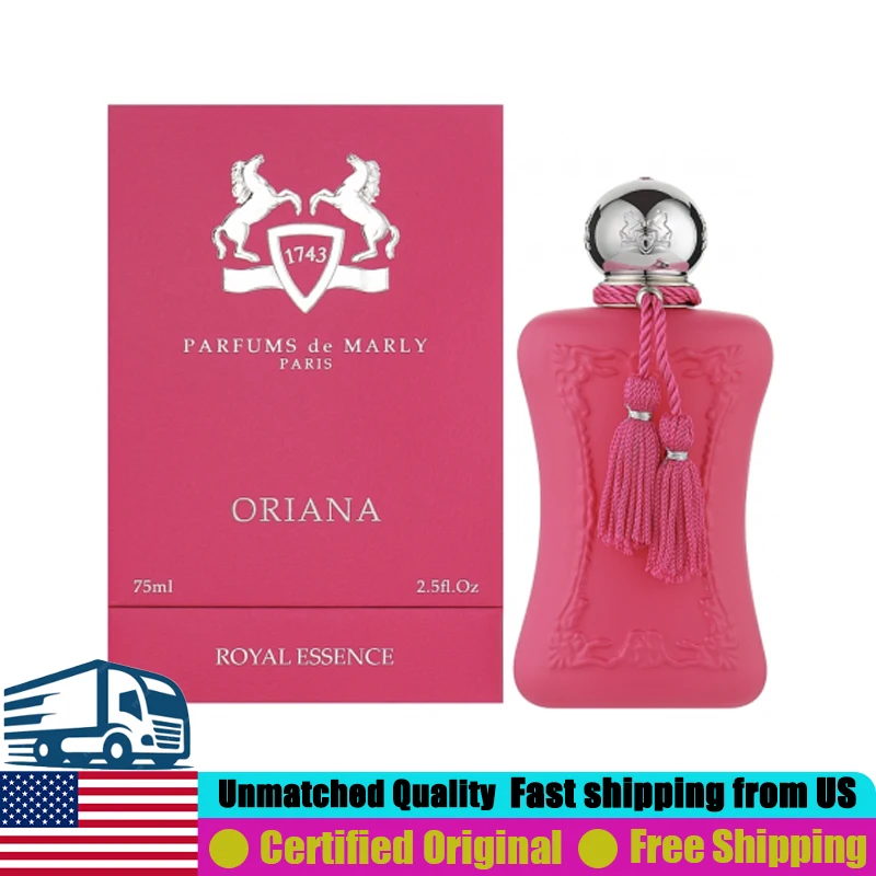 Parfums de Marly Oriana Eau de Parfum 2.5 Onzas Originales de Francia Perfumes 75 ML Perfume Floral Gourmand Natural de Larga Duración para Mujer