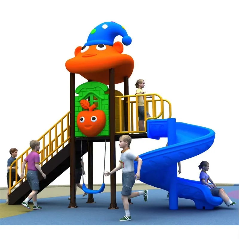 Hot Selling Commercial Children Slides Play Ground Outdoor Plastic Playground Equipment Kids for Sports Park