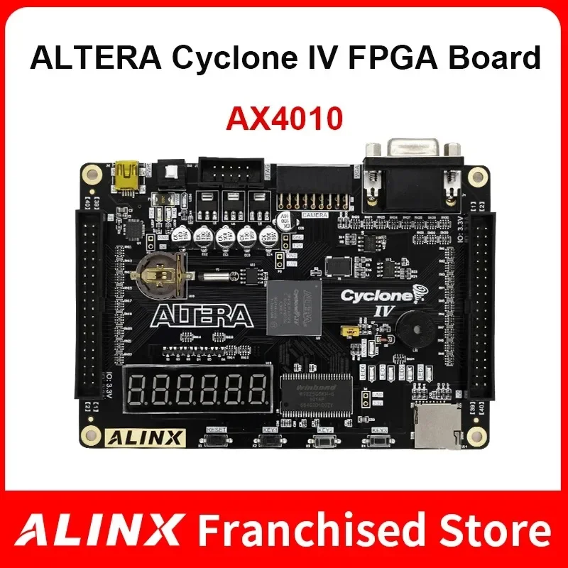 

ALINX AX4010: ALTERA CYCLONE IV EP4CE10 FPGA Development Board Entry Level Study Board