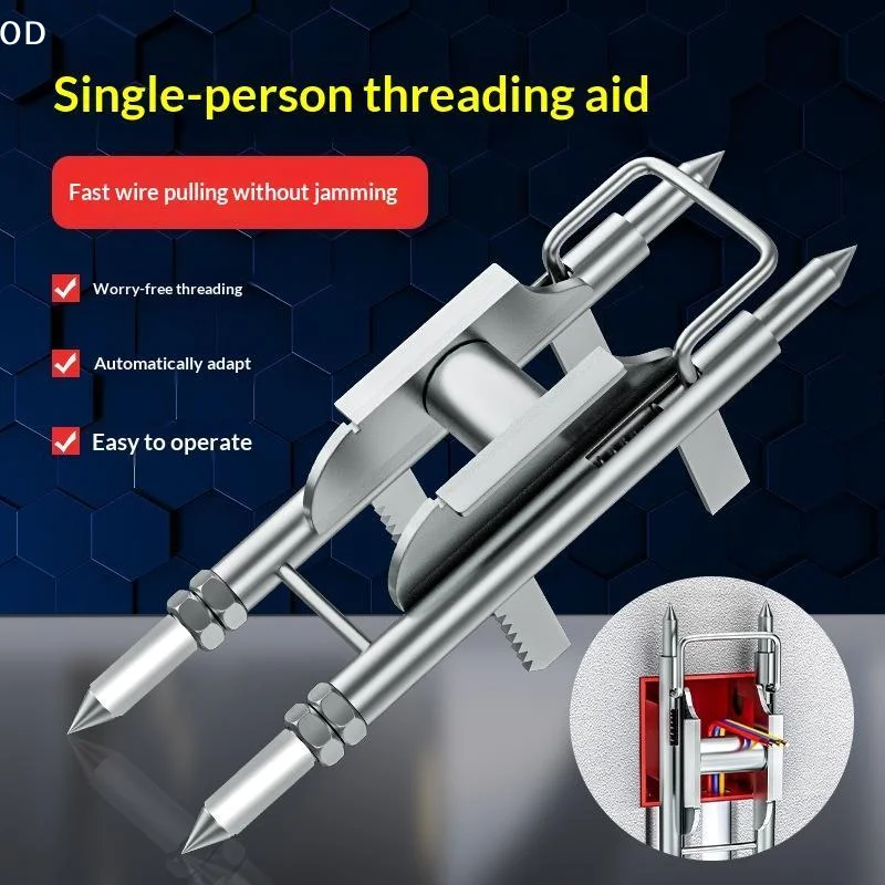 Electrician's Single Person Auxiliary Wire Threading Tool Sturdy And Durable A Time Saving And Labor Saving Manual Wire Threadin