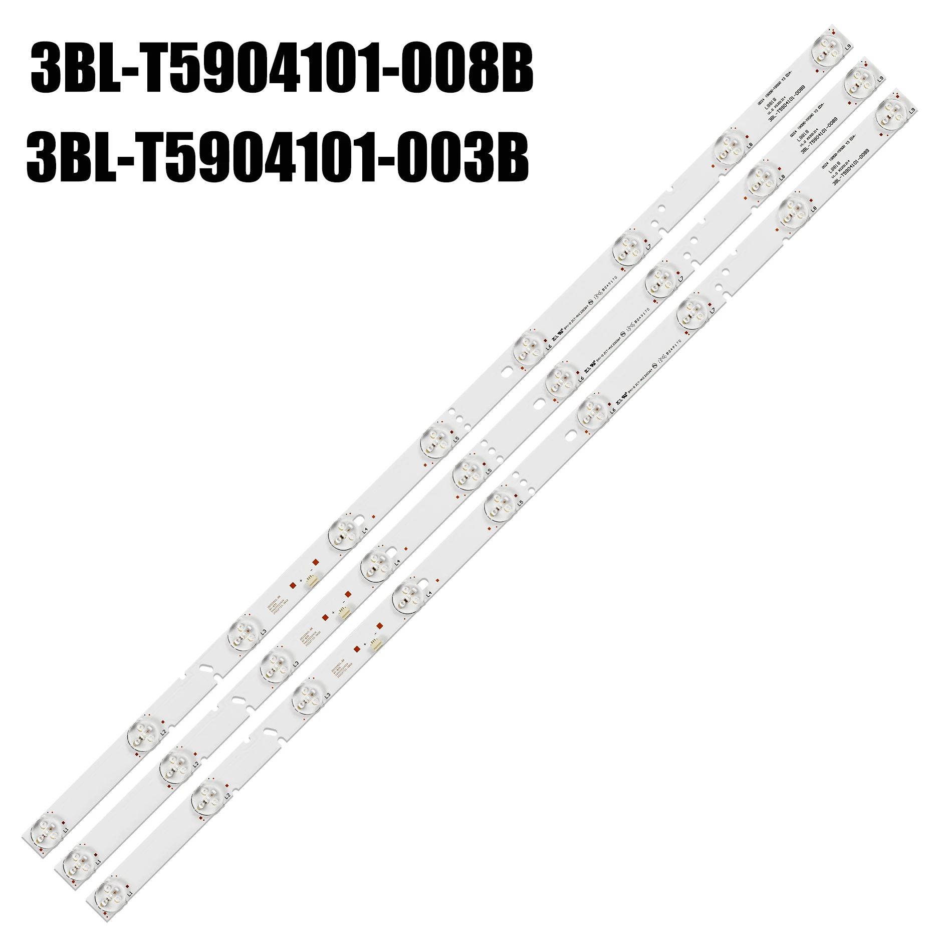 3Pcs/Set LED Backlight Strip 9 lamp 32 inch LCD TV 3BL-T5904101-008B 003B 6V