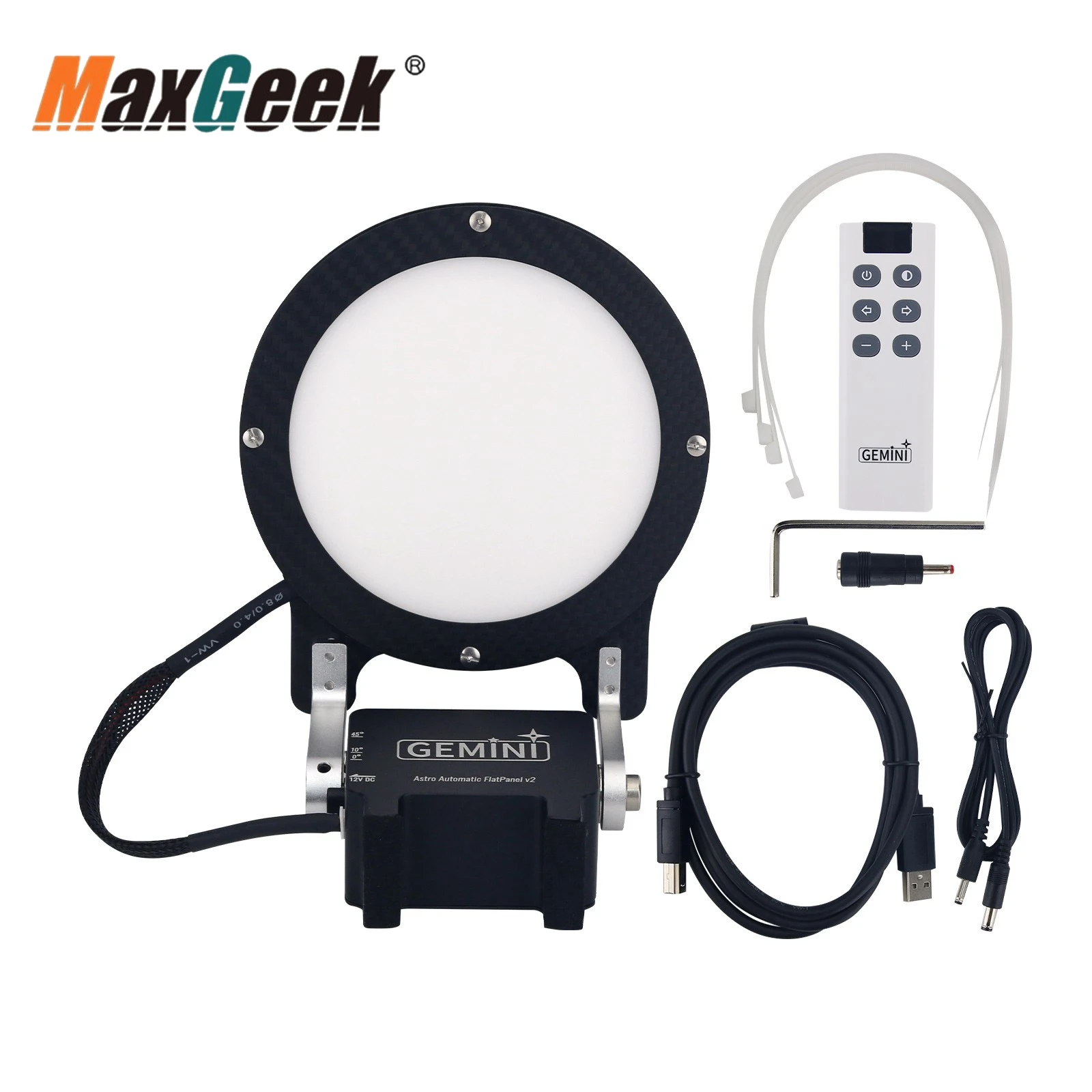 TeSeek Gemini champ écran plat photographie astronomique panneau plat électrique ASCOM conduite en Fiber de carbone couvercle d'objectif électrique