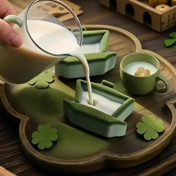 

3D Simulation Teacup Shaped Silicone Mold DIY Mousse Jelly Cake Dessert Chocolate Baking Mould Aromatherapy Candle Mould