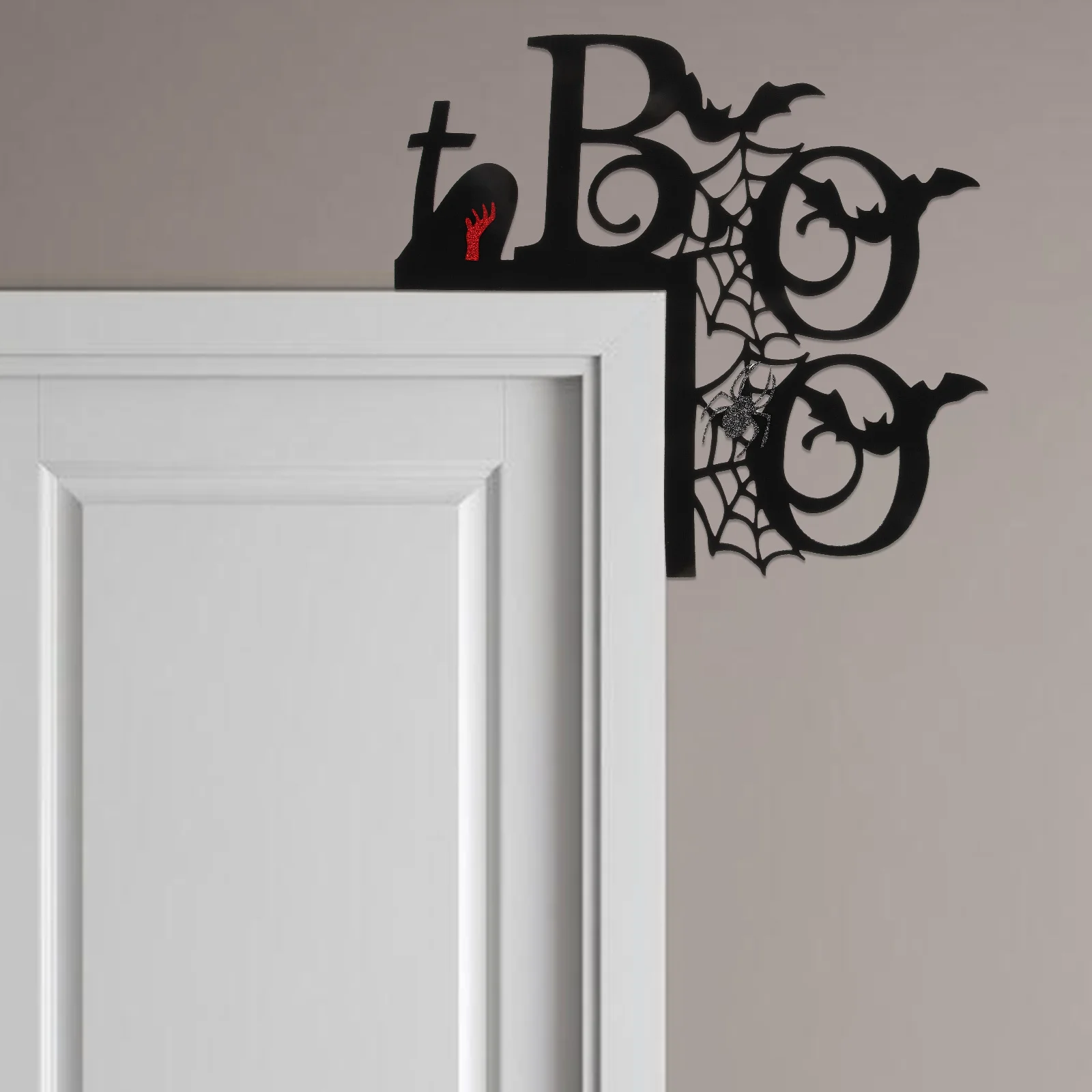 لافتة زاوية باب الهالوين، إطار نافذة مزخرف، مادة آمنة، تصميم فريد من نوعه، ديكور منزلي احتفالي