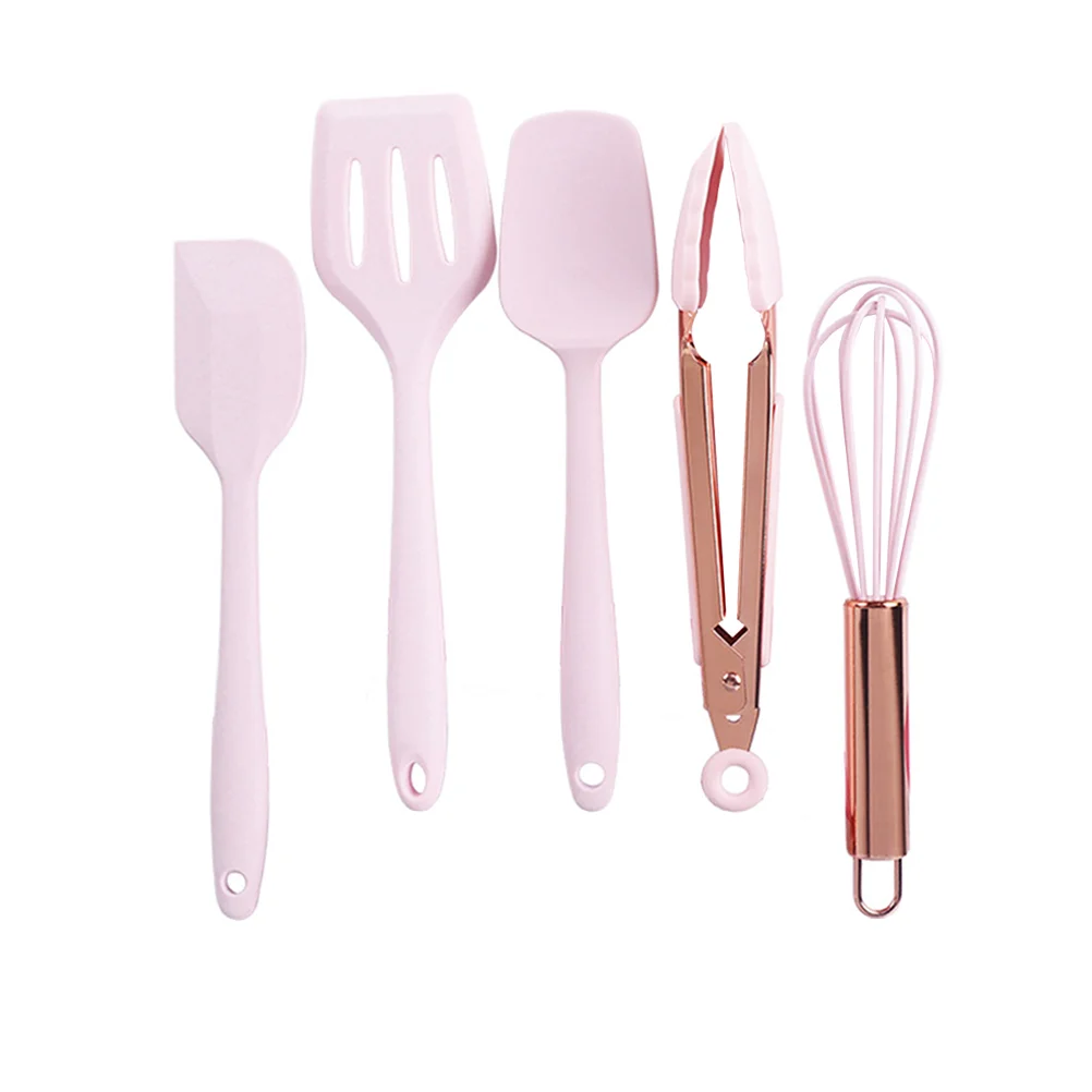 

5 Pcs/Set Mini Kitchen Utensils Children's Baking Tools Pans Silicone Cooking Cake