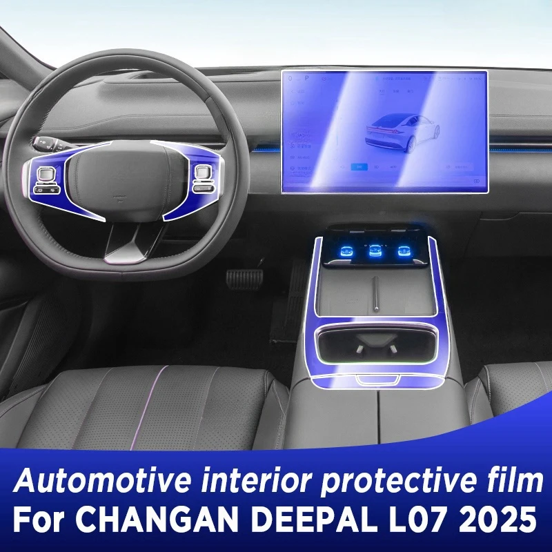 

For CHANGAN DEEPAL L07 2025 Gearbox Panel Dashboard Navigation Automotive Interior Protective Film TPU Anti-Scratch Sticker