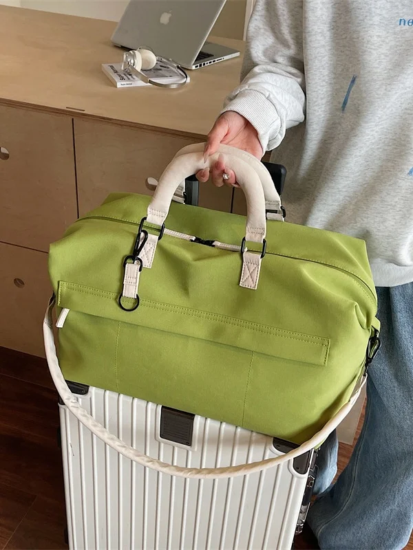 large-capacity-travel-bag-women's-handheld-short-trip-bag-wet-and-dry-separation-oxford-cloth-material-summer-2025-new-style