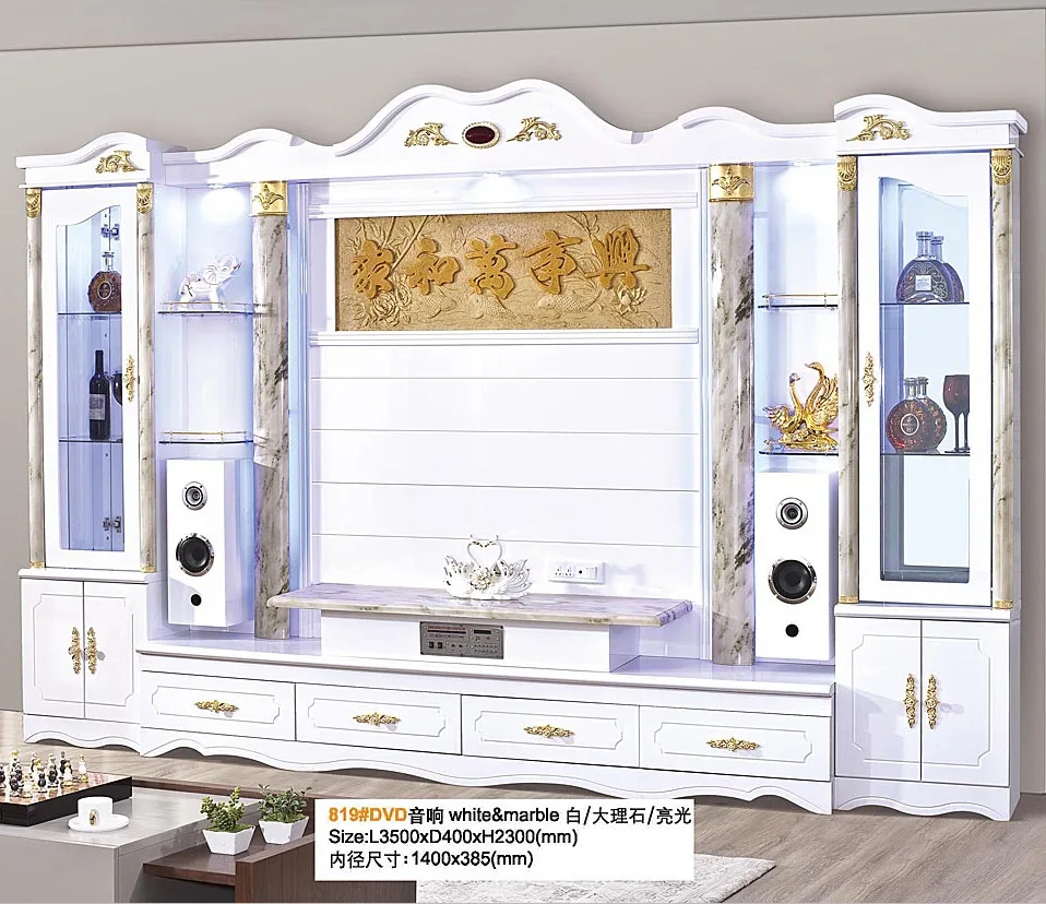 Fashion Design Home TV Wall Unit Living Room MDF Wood TV Cabinet Furniture Modern