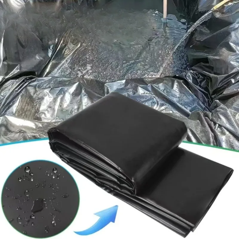 Fish Pond Liner Cloth Waterproof Gardens Pools Membrane Black Flexible Streams Fountains Reinforced Landscaping Pool Liner