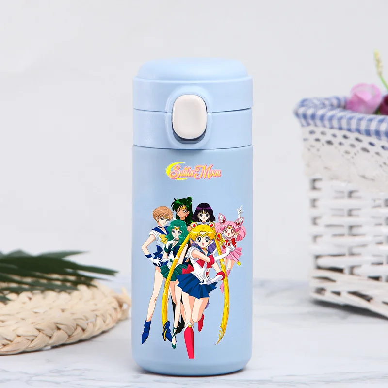 320ml/420ml Pretty Guardian Sailor Moon Portable Large Capacity Sport Water Bottle Children Drinking Cup Thermal Stainless Steel