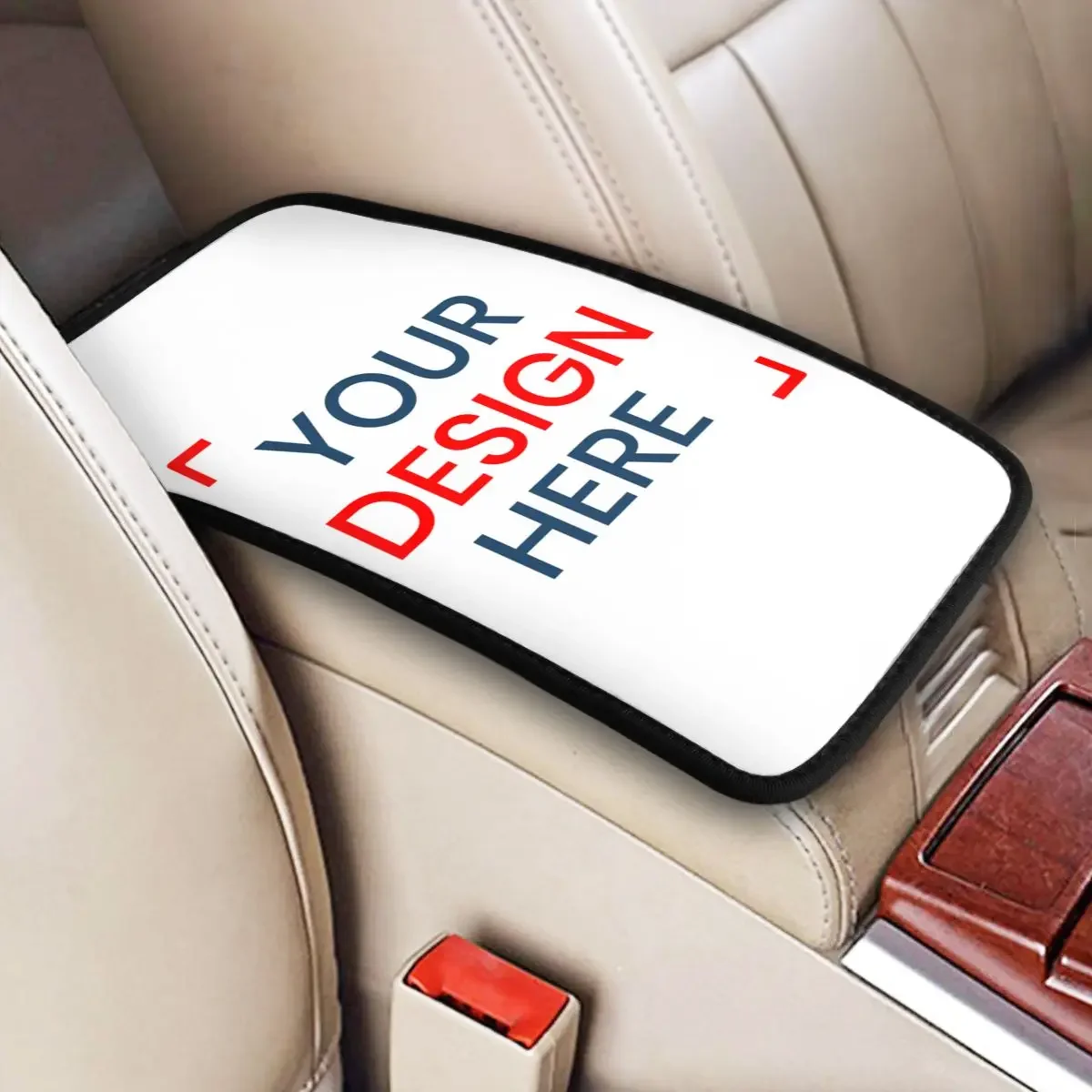 Custom Car Armrest Cover Mat Custom Customize Logo Car Center Console Protection Cover Mat Your Design Here Car Interior Cushion