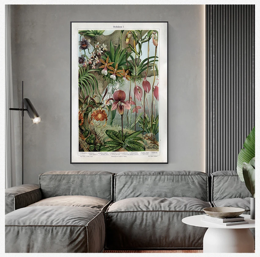 Snapdragon Antique Flowers Plants Wall Art Painting Picture Home Room Decor Orchids Late 1800s Botanical Poster Canvas Prints