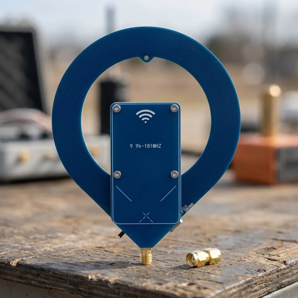 Mini Active Loop For Antenna With Connector Portable Active Small Loop Plug-and-Play For Antenna For Aviation For TEF6686