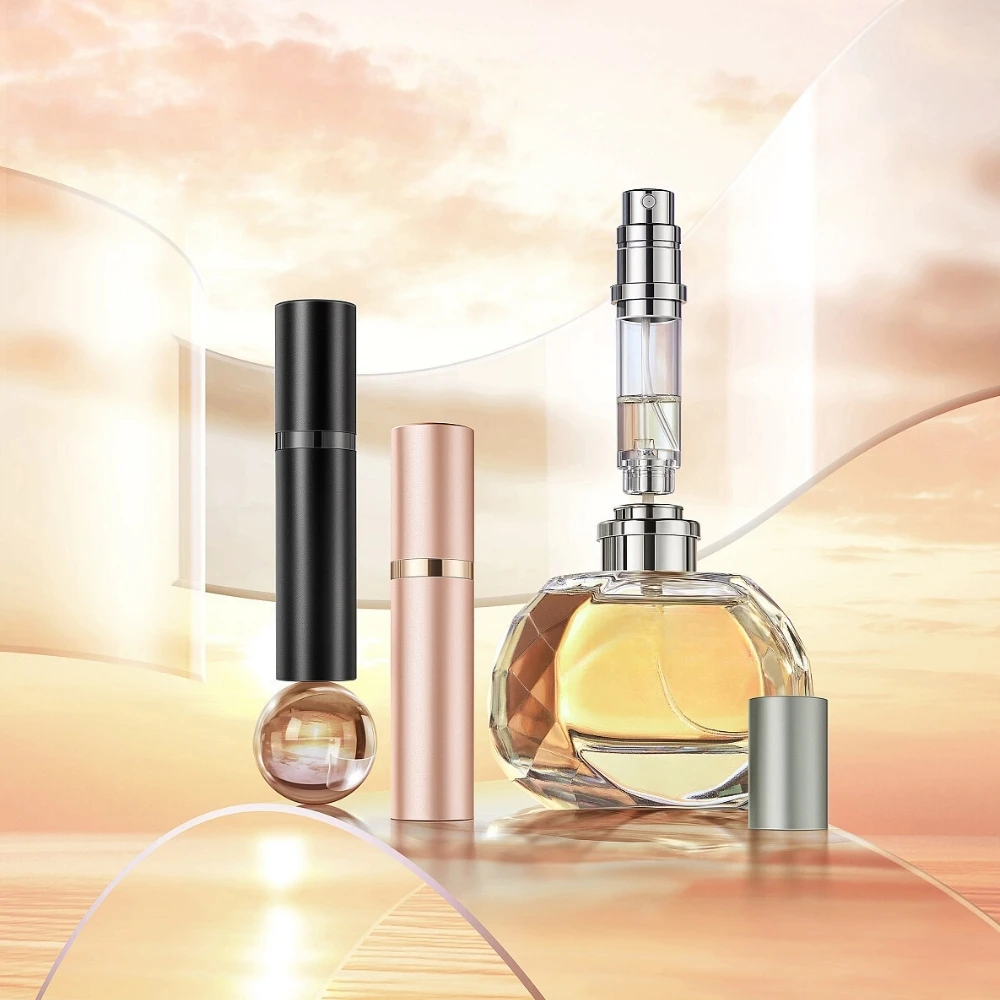 TonkinTen Perfume Atomizer refiilable travel bottom refill atomiser proable mini 5ml empty luxury aluminum spray perfume bottle