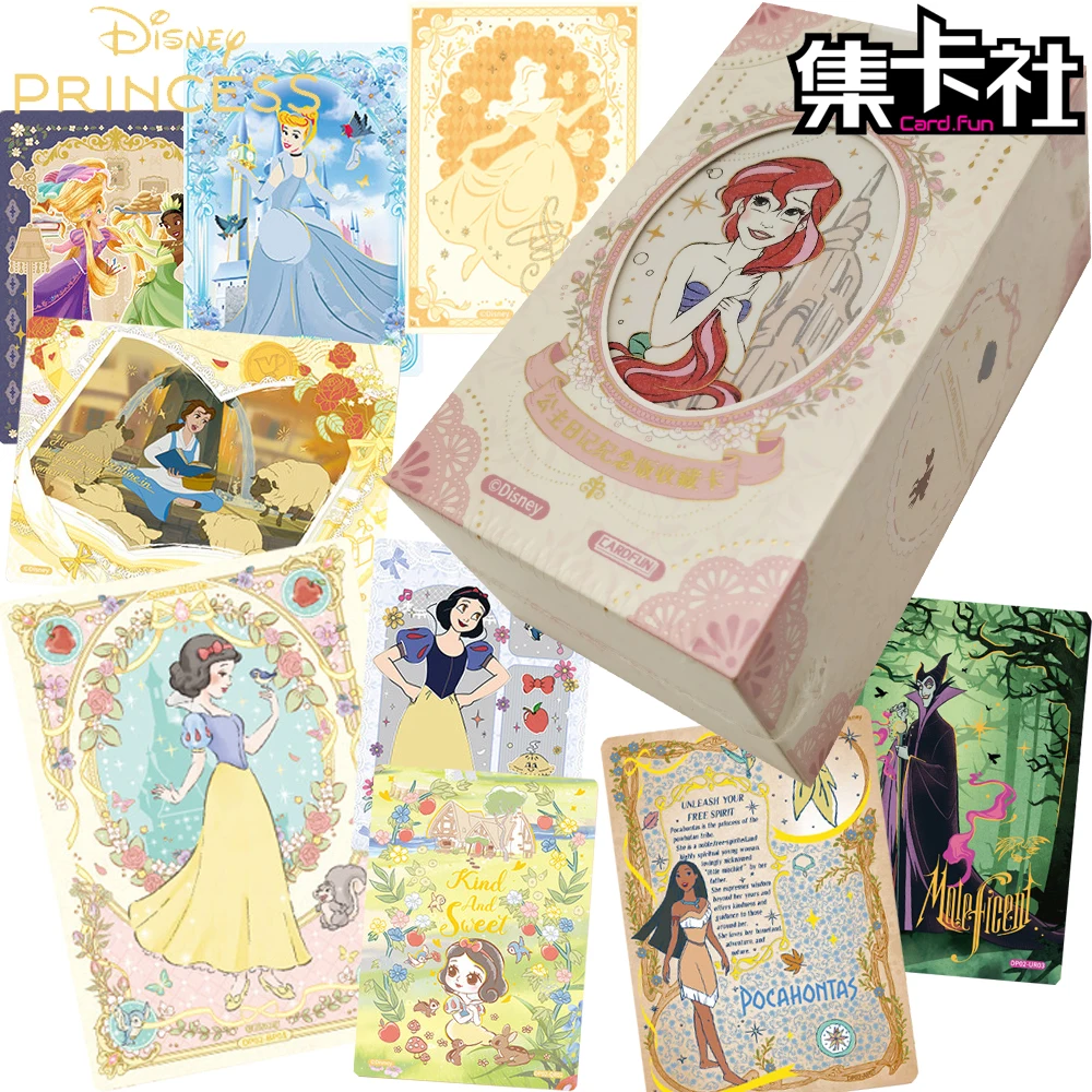 Nouvelles cartes Card.fun authentiques The Disney Princess Diary, cartes de loisirs, dessins animés, mignonnes, belles, cartes de la héroïne courageuse, cartes du voyage de croissance, cadeau unique