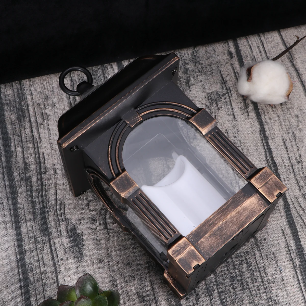 ضوء الشمس البرونزي الأنيق خمر الشكل حديقة الديكور الشمسية LED فانوس السيارات على الخروج توفير الطاقة الاستخدام الداخلي في الهواء الطلق