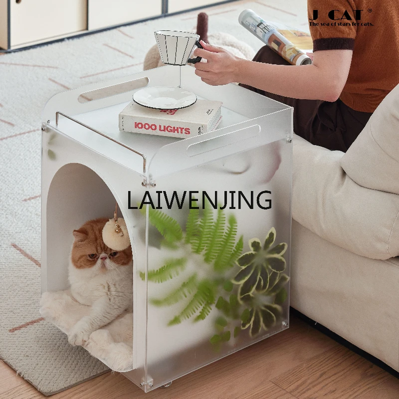 

MJY original design cat nest human pet share acrylic edge tens of thousands of wheels can be DIY