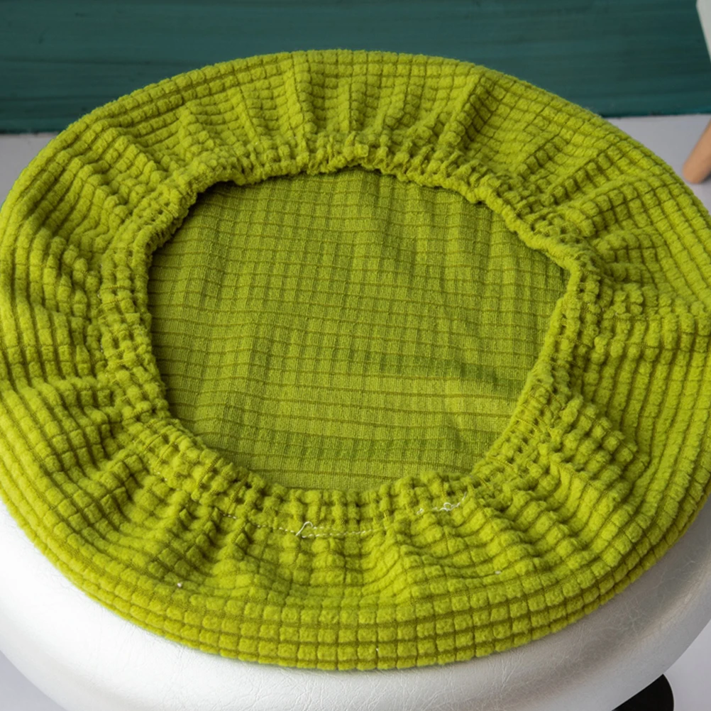 

Chair Cover Elastic Round Seat Protector For Dining Room Wedding Hotel Bar Stool Party Office 30-38Cm In Diameter