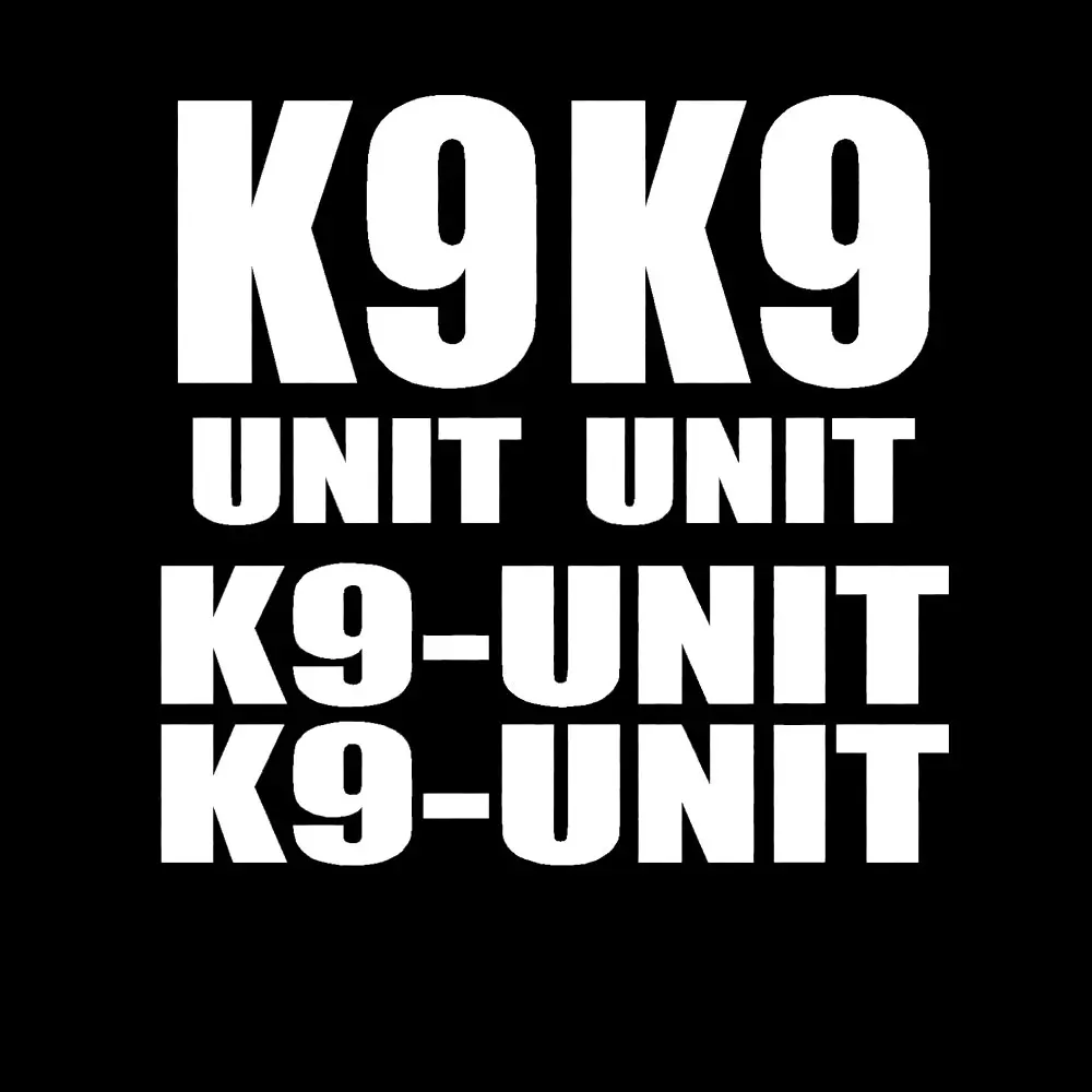 4pcs for K-9 K9 UNIT DECAL SET police officer dog vinyl sticker car truck window