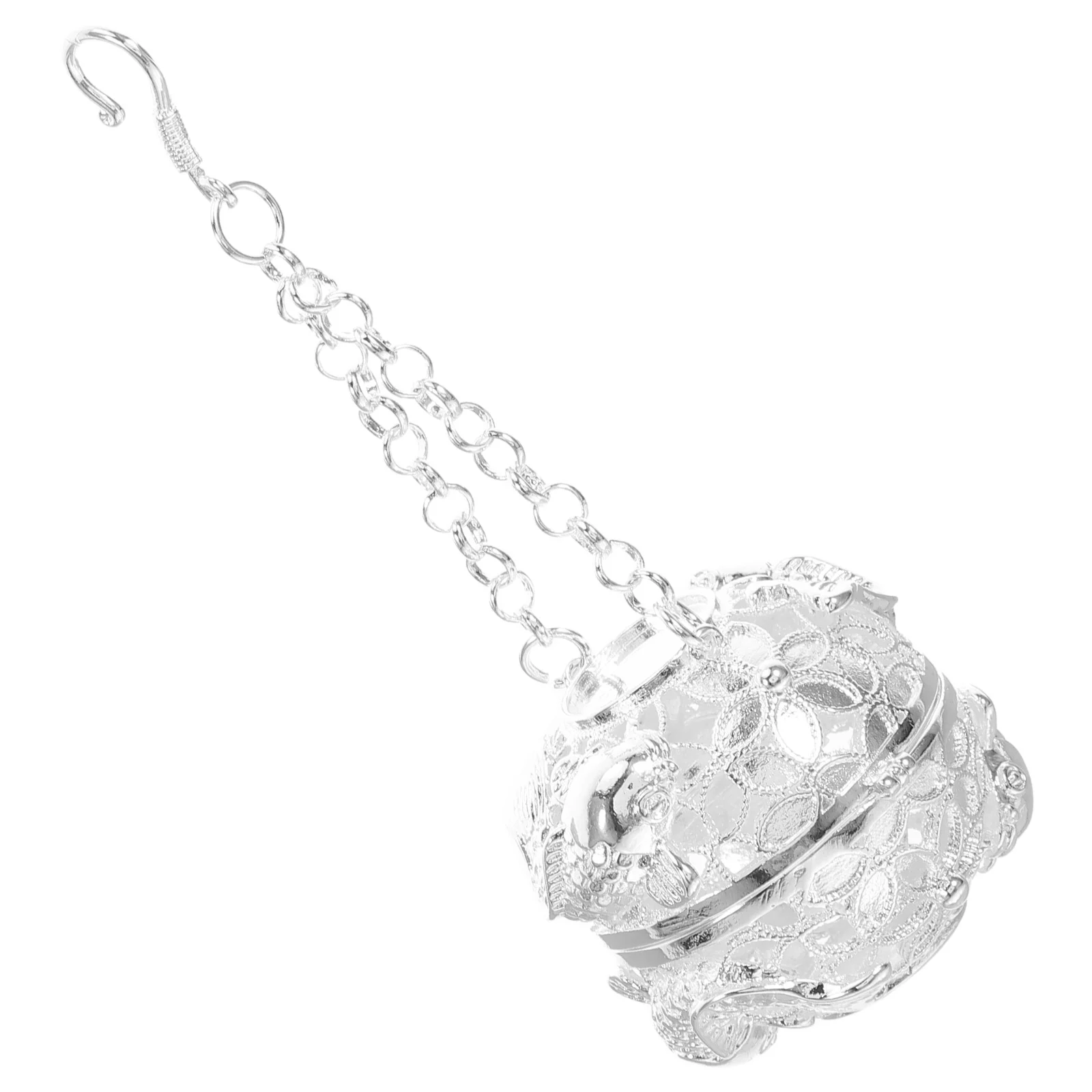 

Mini Incense Burner Hanging Vintage Copper Hollow Ball Portable Aromatherapy Pendant Decorative Scent Diffuser for Home Office