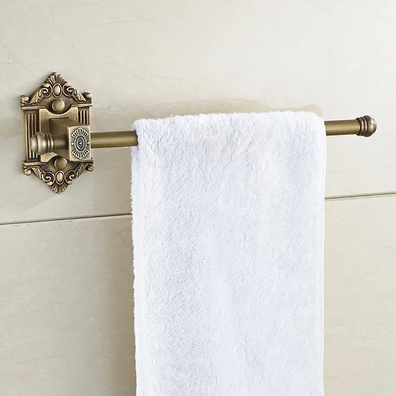 

Antique Towel Bar Brass Single Towel Rack Luxury Towel Holder In The Bathroom Wall Mounted Bathroom Accessories W