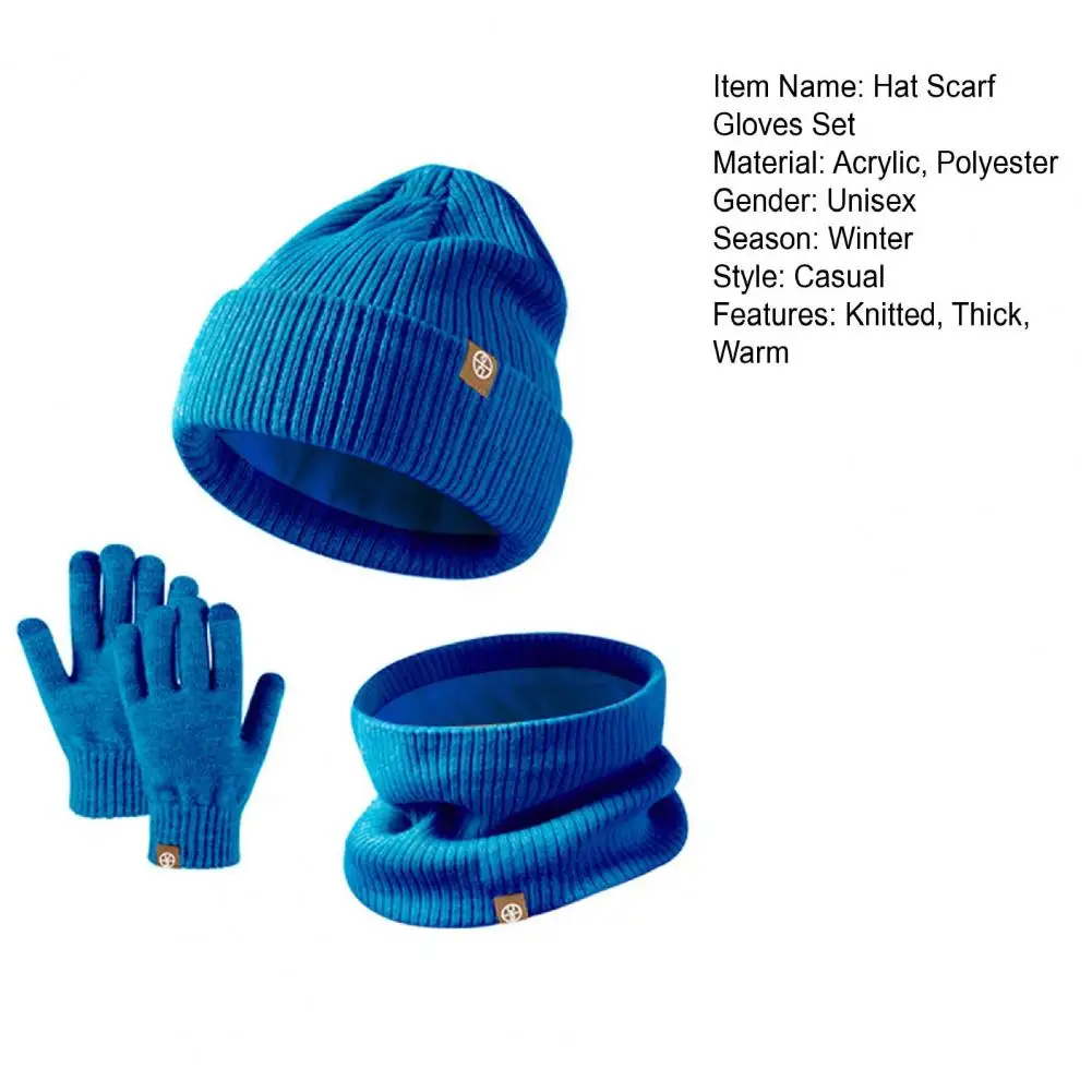 Ensemble bonnet, écharpe et gants pour enfants, protection des oreilles, cinq doigts, coupe-vent, bonnet de cyclisme d'hiver, chaîne de cou, optique tout chaud, 1 ensemble