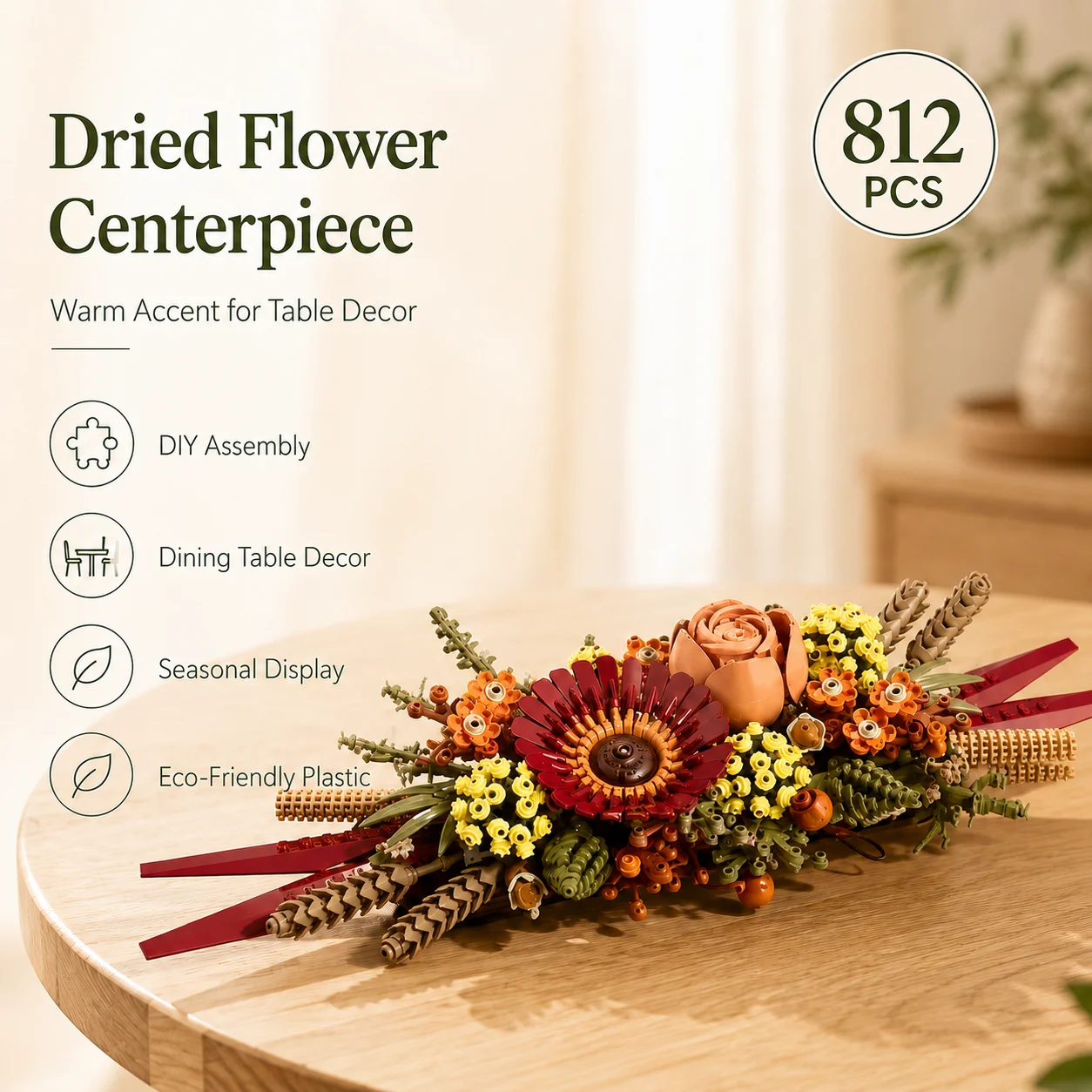 Kunstmatige roos orchidee DIY blokken boeket montage collectie 3D onsterfelijke bloem modelset huisdecoratie Valentijnsdag geschenken