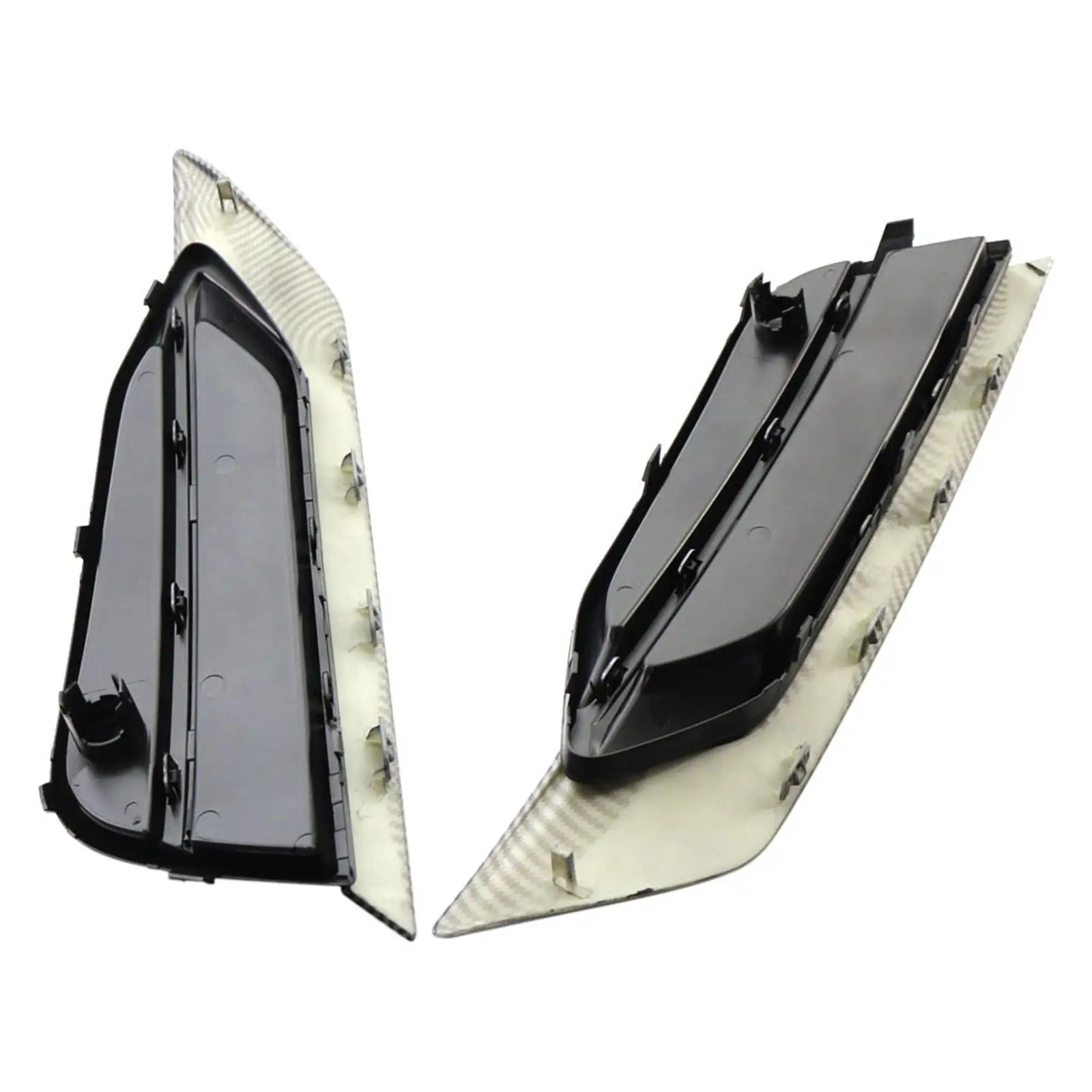 2 peças de capa de grade de luz de neblina do para-choque dianteiro para substituição S90