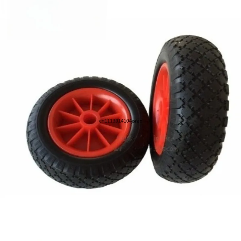 For 10 Inch PU Solid Wheel Kayak Trailer Beach Wheel Puncture‑proof Replacement Trolley Accessory