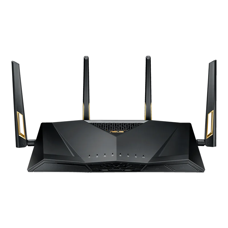 

TOP 5 Game Router Wi-Fi 6 ASUS RT-AX88U 802.11ax 4x4 Up to 6000Mbps AX6000 MU-MIMO & OFDMA 2.4GHz/5GHz 4 antennas+8 Lan 1000Mbps