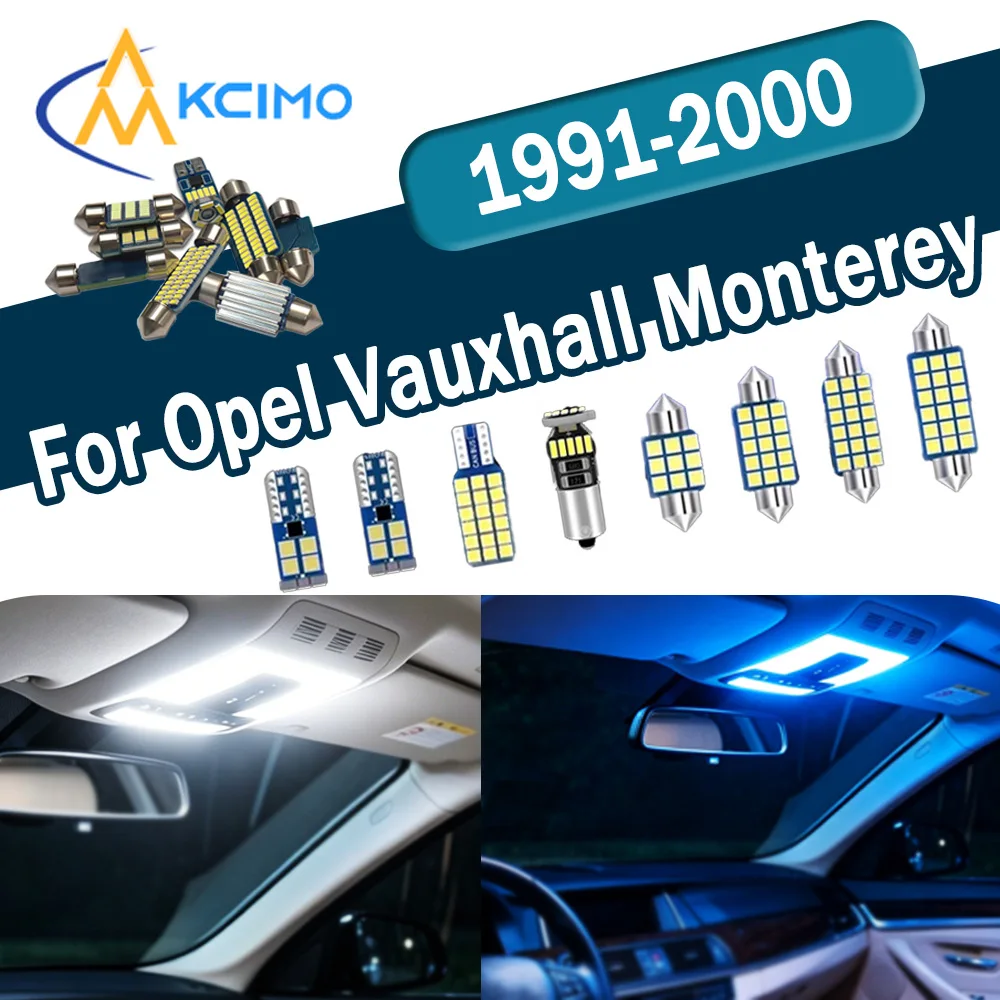 

Enhanced Brightness CANBUS No Error LED Interior Light Kit For Opel Vauxhall Monterey A B 1991-2000 Dome Map Lights Bulbs Set
