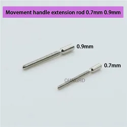 O relógio parte acessórios, punho do movimento, haste da extensão, 0.7mm, 0.9mm, extensão do núcleo do punho da haste