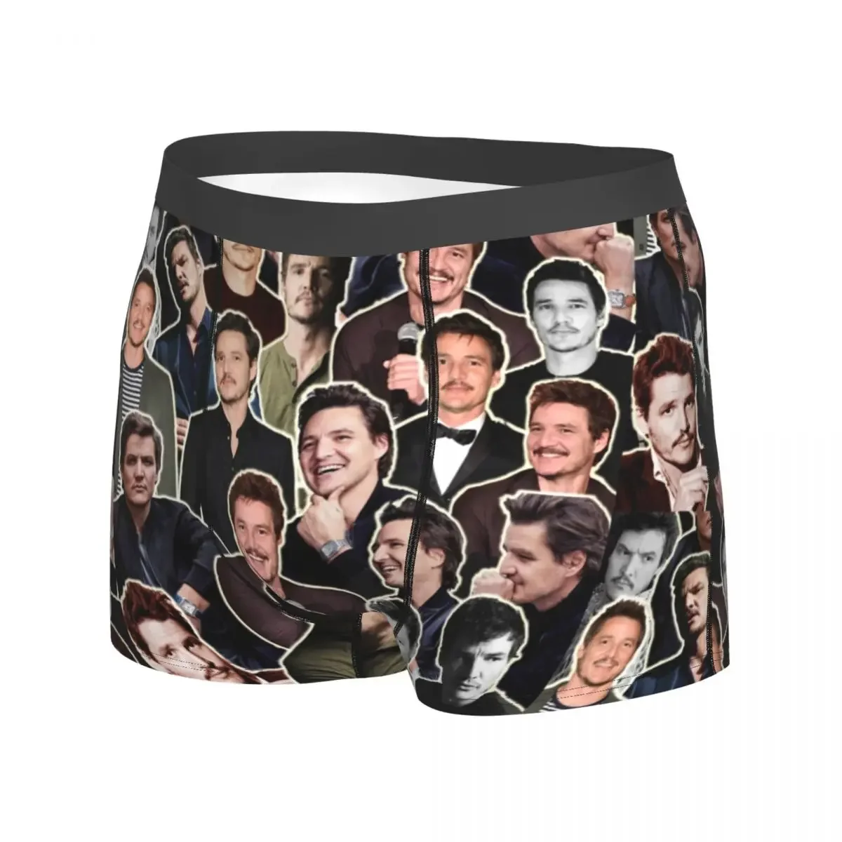 Men Pedro Pascal Collage Aries Zodiac Boxer Briefs Shorts Panties Breathable Underwear Handsome Homme Funny S-XXL Underpants