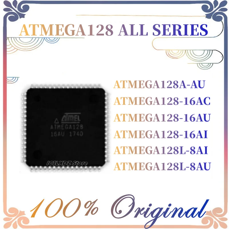 1pcs/lot Original ATMEGA128-16AU ATMEGA128-16AI ATMEGA128-16AC ATMEGA128L-8AI ATMEGA128L-8AU ATMEGA128A-AU ATMEGA128 TQFP-64