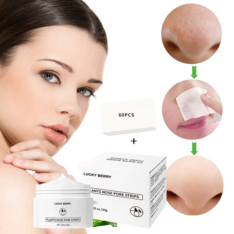 2 items Nose Blackhead Remove Mask Pore Strip Peeling Mask Deep Cleansing Black Dot Remover Acne Patch Skin Care Peel Mask