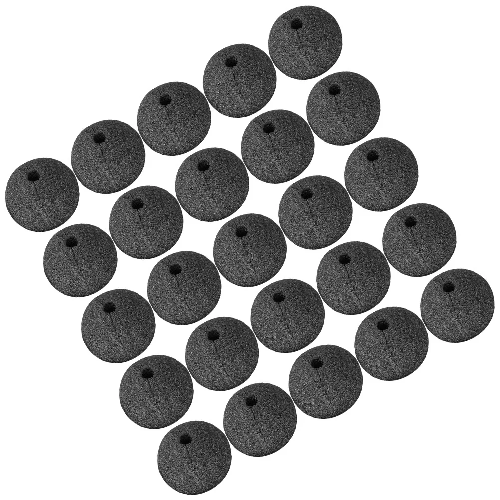 25個 ミニスポンジピエロの鼻 着用が簡単 非刺激性素材 グループイベントに最適 コスプレ フェスティバル カーニバル用品