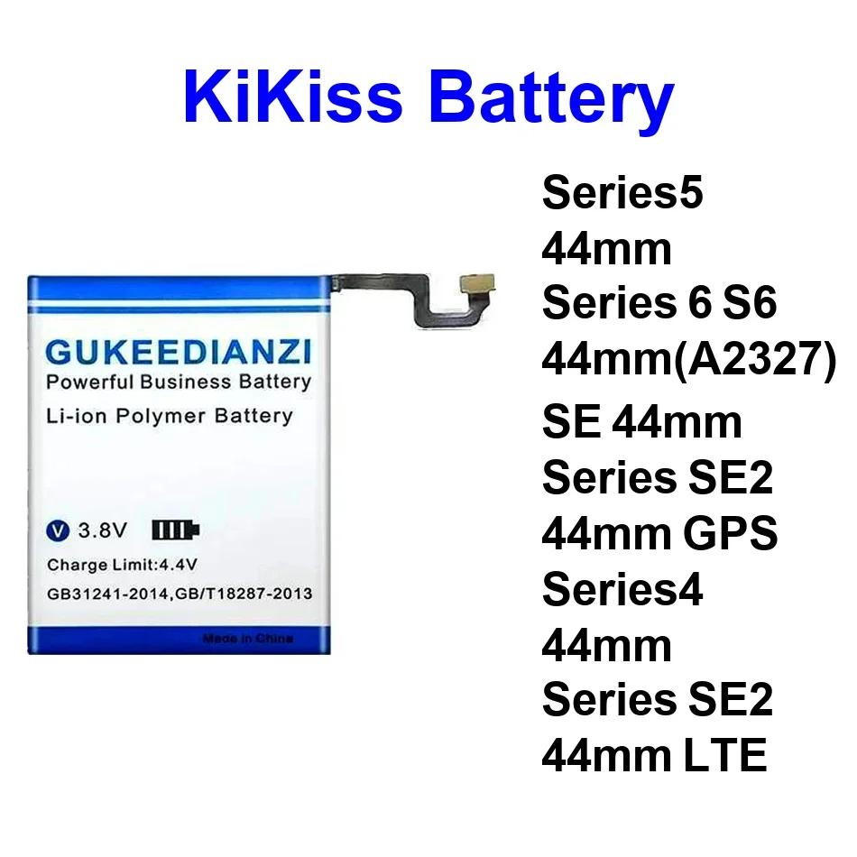 

Watch Battery Long-Lasting Performance 310-500Mah For Apple Iwatch SE 5 Series SE2 4 6 44MM A2059 A2327 Lte Gps