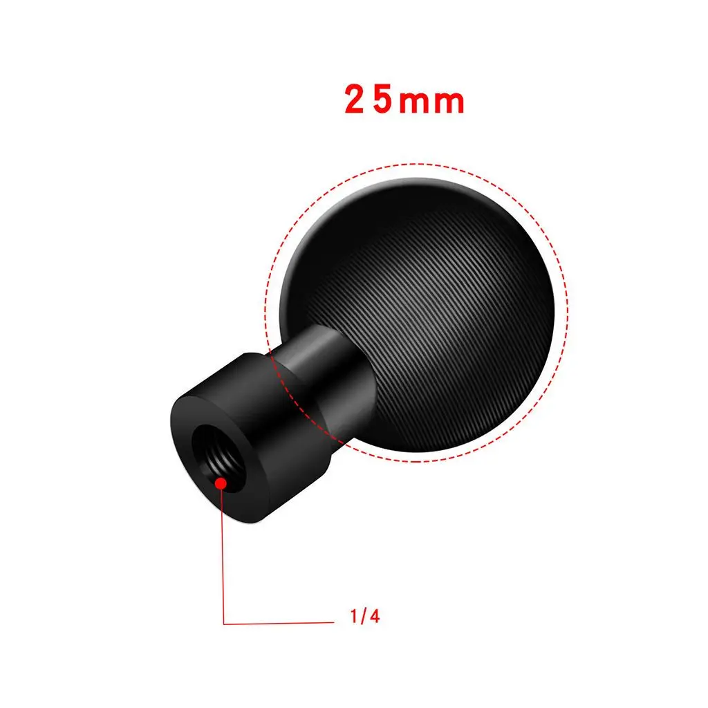 25 mm 1-Zoll-Kugelkopf-Montageadapter 1/4 Schraube Super Clamp Clip für Motorrad Fahrrad Reiten Verlängerung Action Telefon Kamera Halterung – Detail 13