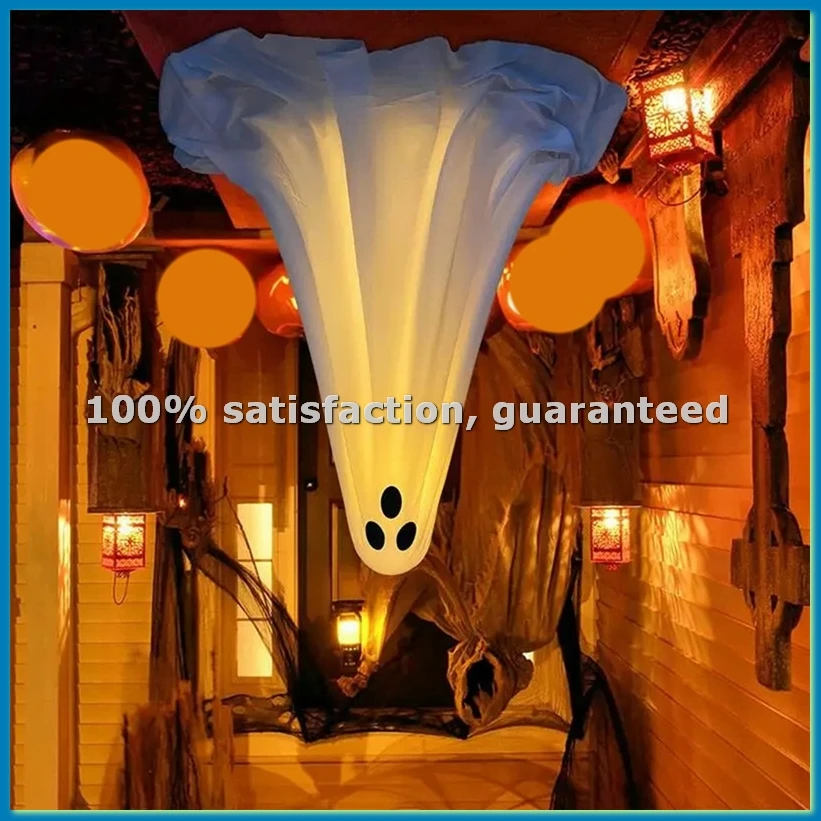 

Halloween Ghost Light Up Creepy LED Light Standing White Ghost LED Lighted Decoration Giant Cute Ghosts for Holiday-A73M